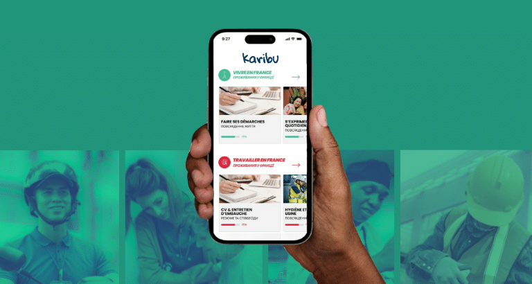 l'application Karibu est ludique ! Elle permet d'acquérir rapidement les bases du français pratique & professionnel